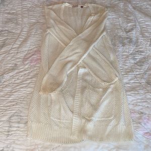Thin, White Cardigan